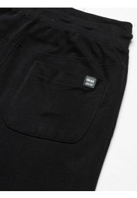 Ombre Clothing - Spodnie męskie dresowe joggery P948 - czarne - XXL. Kolor: czarny. Materiał: dresówka #3