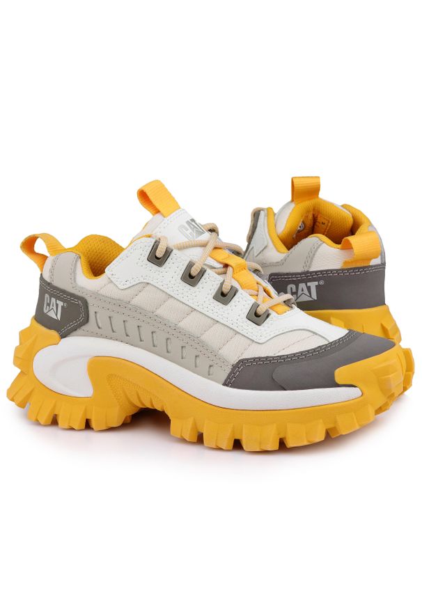 CATerpillar - Buty sportowe do chodzenia Cat INTRUDER. Kolor: biały, wielokolorowy, żółty, szary. Sport: turystyka piesza