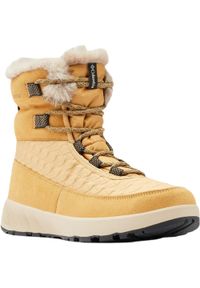 columbia - Buty Śniegowce Damskie Columbia Slopeside Peak Luxe Waterproof. Kolor: żółty