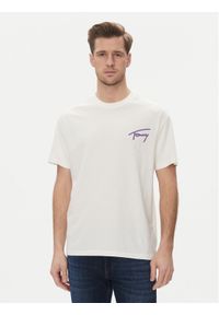 Tommy Jeans T-Shirt Faded Graphic DM0DM20768 Biały Relaxed Fit. Kolor: biały. Materiał: bawełna