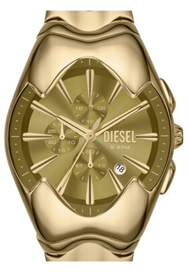 Diesel Zegarek Mercurial DZ4681 Złoty. Kolor: złoty