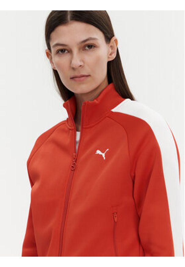Puma Bluza T7 Always On 629796 Czerwony Regular Fit. Kolor: czerwony. Materiał: bawełna