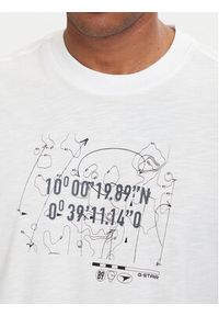 G-Star RAW - G-Star Raw T-Shirt Coord D29344-C372 Biały Relaxed Fit. Kolor: biały. Materiał: bawełna #5