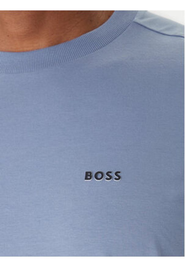 BOSS T-Shirt 50506373 Niebieski Regular Fit. Kolor: niebieski. Materiał: bawełna