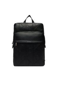 Calvin Klein Saszetka Emblem Aop Emboss Slim Square Bp LV04D3328G Czarny. Kolor: czarny. Materiał: skóra #1