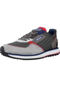 Replay - Buty REPLAY DRUM WAVE Szary. Kolor: szary. Materiał: skóra, tkanina. Sport: turystyka piesza #1