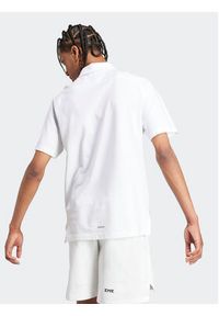 Adidas - adidas Polo IJ6136 Biały Regular Fit. Typ kołnierza: polo. Kolor: biały. Materiał: bawełna #6