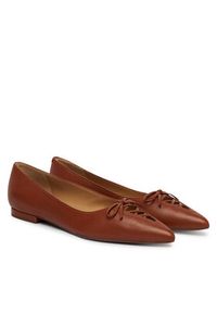 Lauren Ralph Lauren - LAUREN RALPH LAUREN Baleriny 802P06376001 Brązowy. Kolor: brązowy. Materiał: skóra #2
