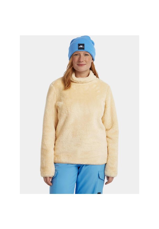 Sweter damski O'Neill FWC'Cruz Fuzzy. Typ kołnierza: golf. Kolor: beżowy. Materiał: polar. Sport: turystyka piesza, golf