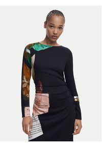 Desigual Sukienka codzienna Fiona 25WWVW08 Czarny Slim Fit. Okazja: na co dzień. Kolor: czarny. Materiał: wiskoza. Typ sukienki: proste. Styl: casual #8
