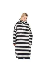 Ponczo przeciwdeszczowe damskie Protest Laugh. Kolor: biały #1