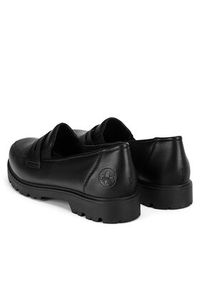 Rieker Mokasyny 45560-02 Czarny. Kolor: czarny. Materiał: skóra #5