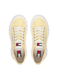 Tommy Jeans Sneakersy Tj Platform Sneaker EN0EN03098 Żółty jasny. Kolor: żółty. Materiał: materiał. Obcas: na platformie #3