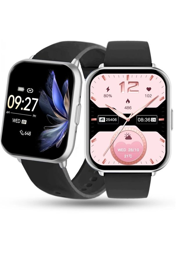 Smartwatch Rubicon Zegarek Damski SMARTWATCH czarny srk. Rodzaj zegarka: smartwatch. Kolor: czarny