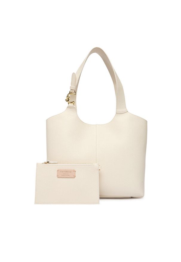 Coccinelle Torebka SHA Coccinelle C-Easy E1 SHA 11 02 01 Écru. Materiał: skórzane