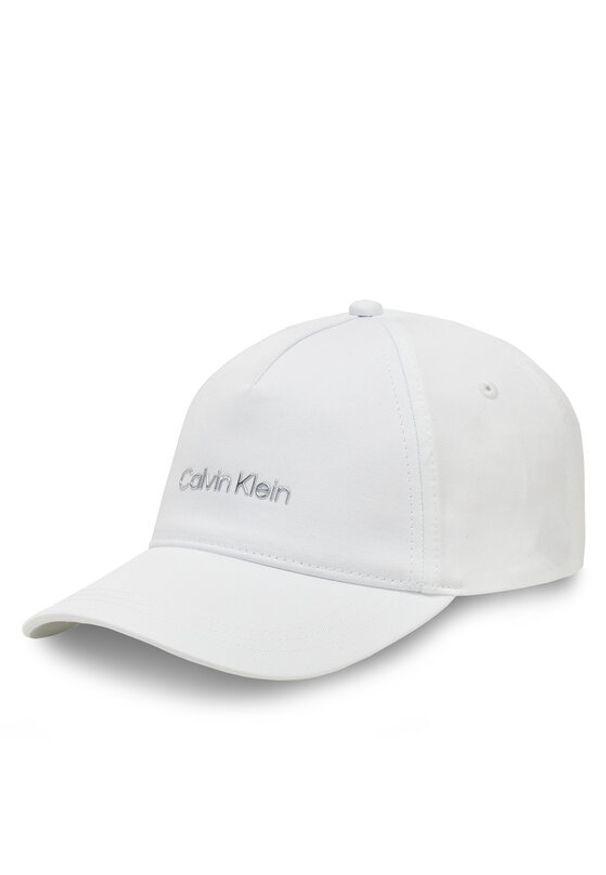 Calvin Klein Czapka z daszkiem Must Tpu Logo K60K610525 Biały. Kolor: biały. Materiał: materiał, bawełna