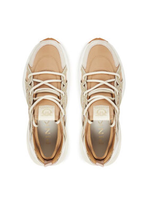 Pinko - PINKO Sneakersy Ariel 01 SS0023T038 Beżowy. Kolor: beżowy. Materiał: materiał