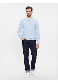 United Colors of Benetton - United Colors Of Benetton Sweter 1098U1I76 Błękitny Regular Fit. Kolor: niebieski. Materiał: bawełna