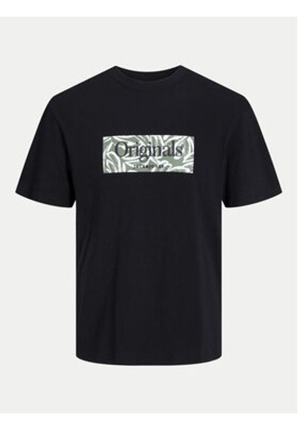Jack & Jones T-Shirt Lafayette 12250436 Czarny Relaxed Fit. Kolor: czarny. Materiał: bawełna
