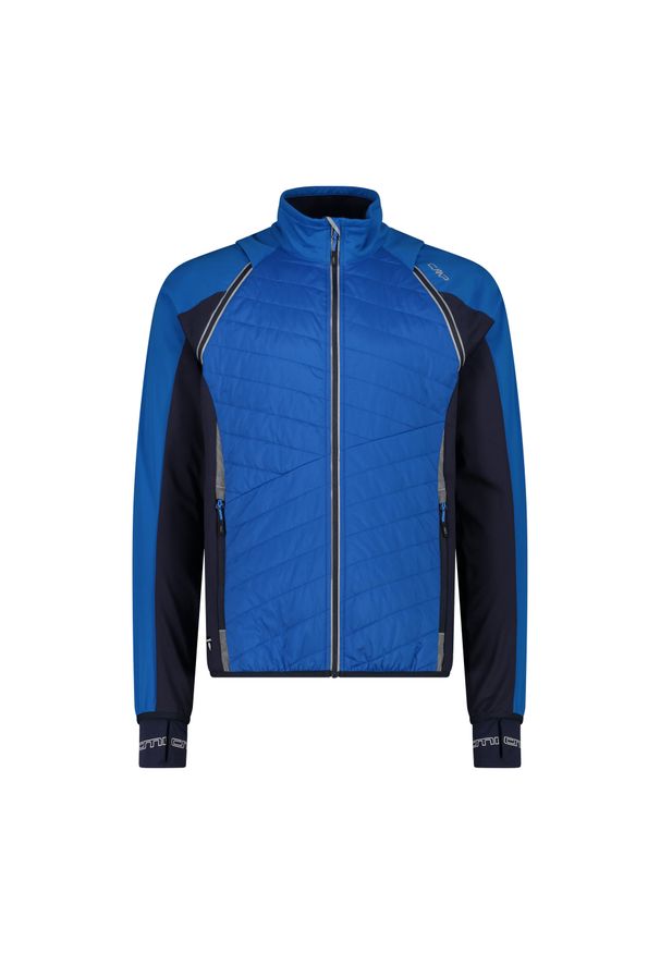Kurtka męska turystyczna CMP 30A2647. Typ kołnierza: kaptur. Kolor: niebieski. Materiał: softshell. Sport: turystyka piesza