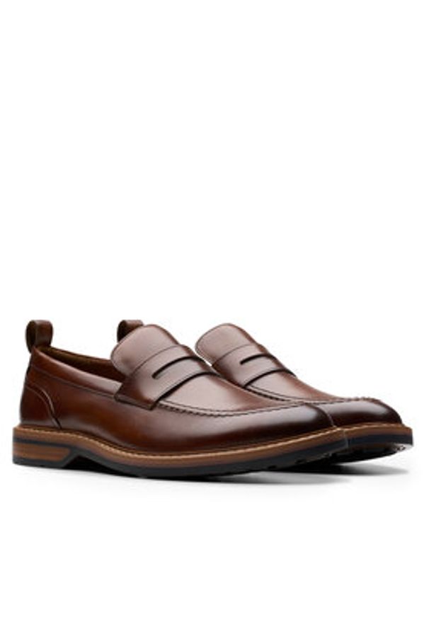 Clarks Mokasyny Aldwin Step 26178430 Brązowy. Kolor: brązowy. Materiał: skóra
