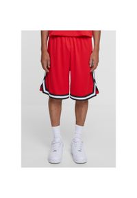 Szorty z dzianiny w paski Urban Classics. Kolor: czerwony, wielokolorowy, czarny. Materiał: dzianina. Długość: krótkie. Wzór: paski. Sezon: lato #1