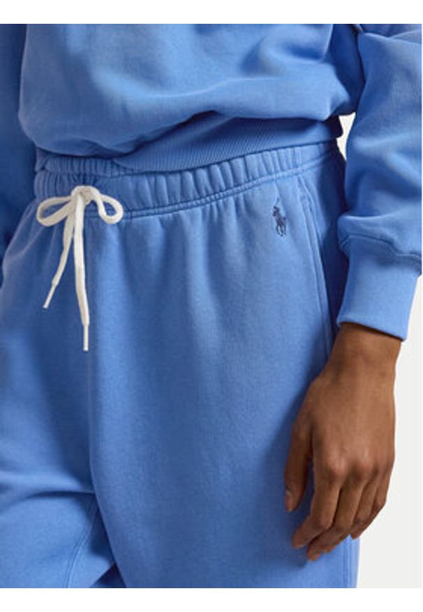 Polo Ralph Lauren Spodnie dresowe 211971700505 Błękitny Tapered Fit. Kolor: niebieski. Materiał: bawełna