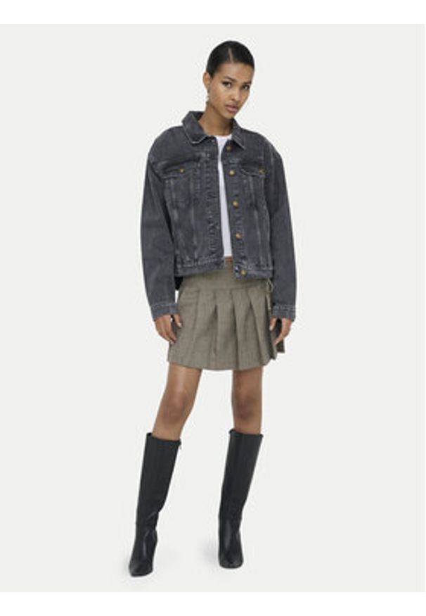 only - ONLY Kurtka jeansowa Harper 15363548 Czarny Regular Fit. Kolor: czarny. Materiał: bawełna