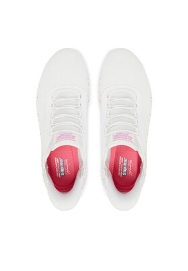 skechers - Skechers Sneakersy BOBS Sport Squad Chaos 117249/WHT Biały. Kolor: biały. Materiał: materiał. Model: Skechers Sport