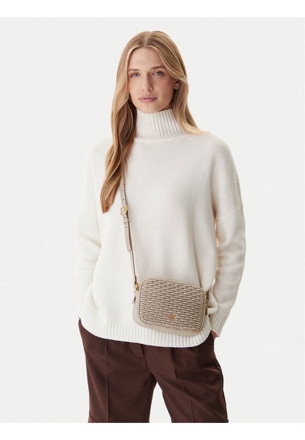 Calvin Klein Torebka LV04F3279G Beżowy. Kolor: beżowy. Materiał: skórzane