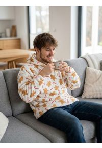 Sinsay - Bluza snuddie - brązowy. Kolor: brązowy #1