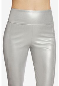 Wolford Spodnie damskie kolor srebrny. Stan: podwyższony. Kolor: srebrny #5