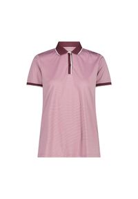 Damska koszulka polo CMP. Typ kołnierza: polo. Kolor: różowy #1