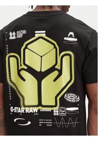 G-Star RAW - G-Star Raw T-Shirt Back Graphic D26046-C336 Czarny Loose Fit. Kolor: czarny. Materiał: bawełna #3