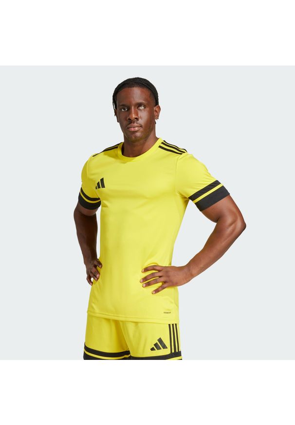 Adidas - Koszulka Squadra 25. Kolor: żółty, wielokolorowy, czarny. Materiał: materiał