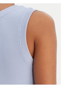 Fracomina Top FP26ST2001J40101 Błękitny Slim Fit. Kolor: niebieski. Materiał: bawełna #5