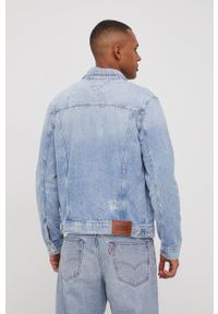 Tommy Jeans kurtka jeansowa BF2011 męska przejściowa. Okazja: na co dzień. Kolor: niebieski. Styl: casual #4