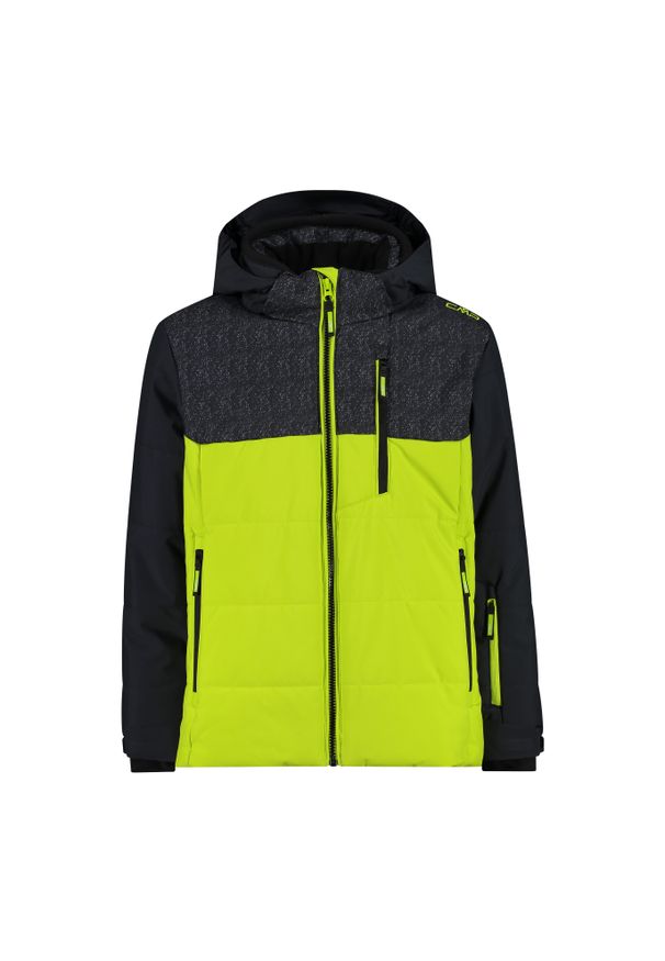 Kurtka dziecięca narciarska CMP 34W4984. Kolor: żółty, wielokolorowy, czarny. Sezon: zima. Sport: narciarstwo