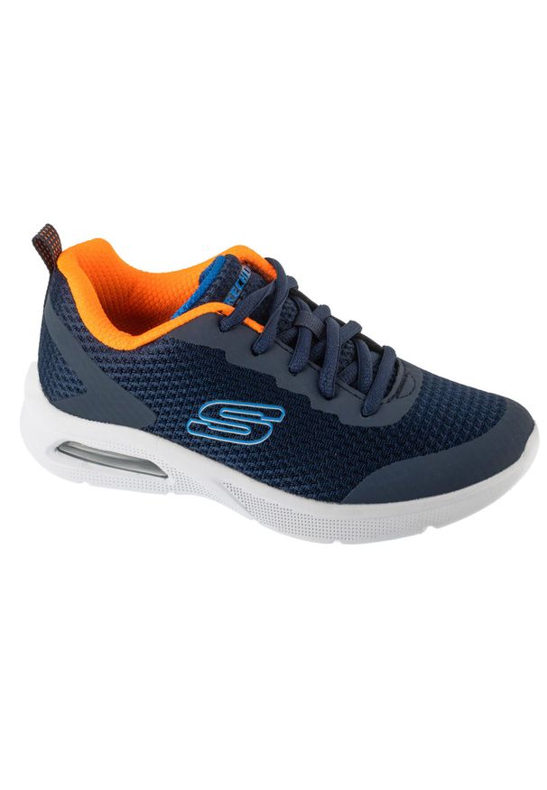 skechers - Buty sportowe Sneakersy chłopięce, Microspec Max - Kaptix. Kolor: niebieski. Sport: turystyka piesza
