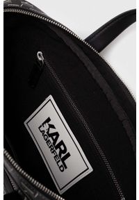 Karl Lagerfeld torba na laptopa kolor czarny. Kolor: czarny. Materiał: poliester #6