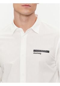 Armani Exchange Koszula 3DZC26 ZNXLZ 1116 Biały Slim Fit. Kolor: biały. Materiał: bawełna #3