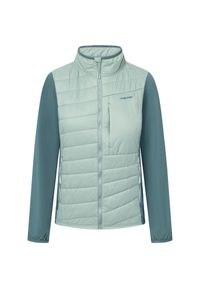 Damska kurtka puchowa Viking Zemu. Kolor: zielony. Materiał: puch. Sport: turystyka piesza #1