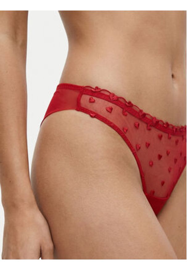 Guess Figi klasyczne O6RE05 KC600 Czerwony. Kolor: czerwony. Materiał: syntetyk