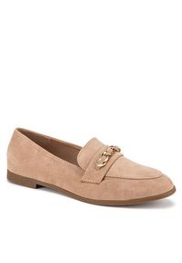 DeeZee Loafersy WSS270205-06 Beżowy. Kolor: beżowy. Materiał: materiał #6