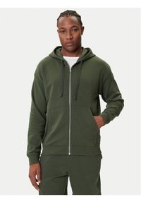 Hugo - HUGO Bluza Dapozip 50548651 Zielony Relaxed Fit. Kolor: zielony. Materiał: bawełna #1