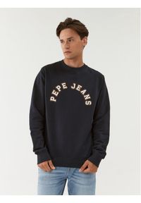 Pepe Jeans Bluza Westend Sweat PM582524 Granatowy Regular Fit. Kolor: niebieski. Materiał: bawełna