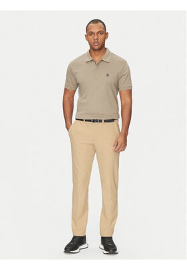 BOSS Spodnie materiałowe T_Commuter 50534303 Beżowy Slim Fit. Kolor: beżowy. Materiał: syntetyk