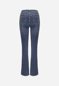 Born2be - Niebieskie Elastyczne Jeansy o Kroju Dzwonów Zenaia. Okazja: na co dzień. Kolor: niebieski. Styl: elegancki, casual
