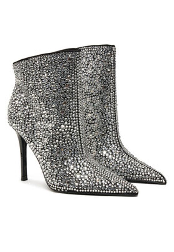 Steve Madden Botki Sentinel-R SM11003450 Srebrny. Kolor: srebrny. Materiał: materiał