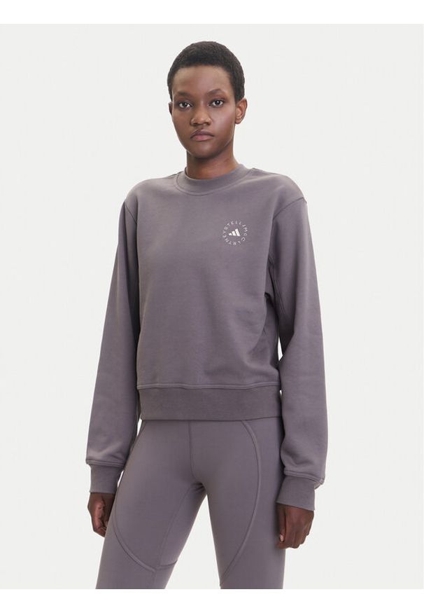 Adidas by Stella McCartney - adidas by Stella McCartney Bluza JW4692 Szary Regular Fit. Kolor: szary. Materiał: bawełna